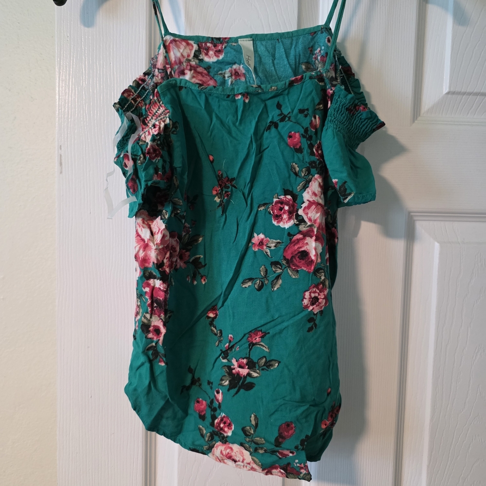 Hello Miss Teal Floral Blouse